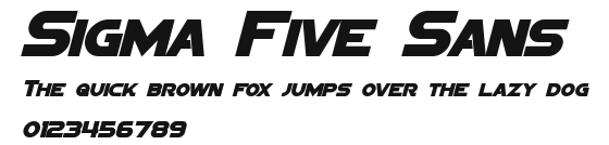 Sigma Five Sans Preview