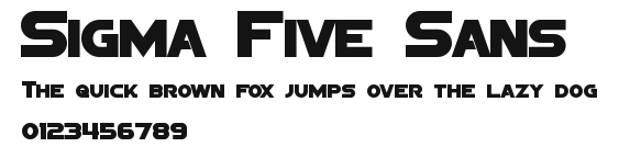 Sigma Five Sans Preview