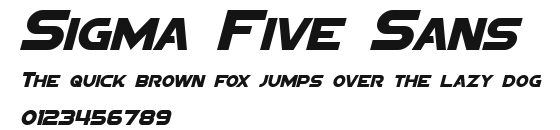 Sigma Five Sans Preview