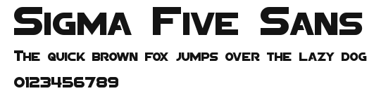 Sigma Five Sans Preview