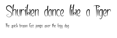 Shuriken dance like a Tiger Preview