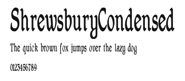 ShrewsburyCondensed Preview
