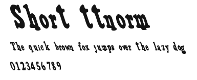 Short ttnorm Preview