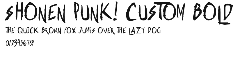 Shonen Punk! Custom Bold Preview