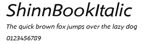 ShinnBookItalic Preview