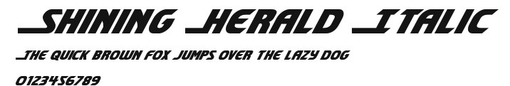 Shining Herald Italic Preview
