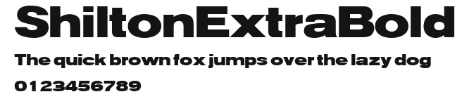ShiltonExtraBold Preview
