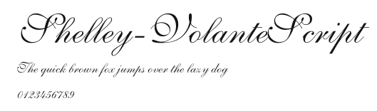 Shelley-VolanteScript Preview