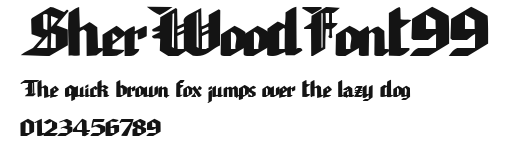 SherWoodFont99 Preview