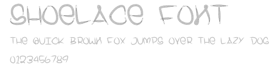 Shoelace Font Preview