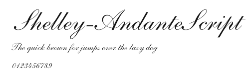Shelley-AndanteScript Preview