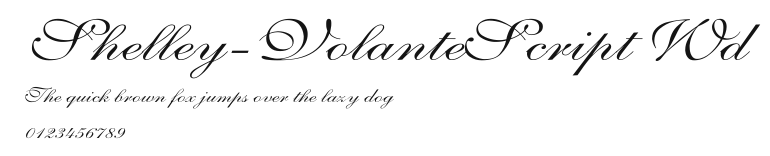 Shelley-VolanteScript Wd Preview