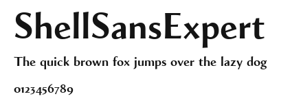 ShellSansExpert Preview