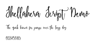 Shellahera Script Demo Preview