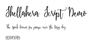 Shellahera Script Demo Preview
