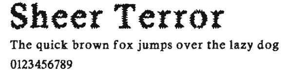 Sheer Terror Preview