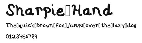 Sharpie Hand Preview