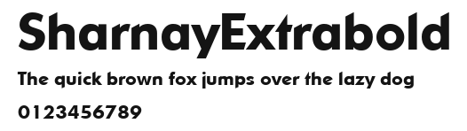 SharnayExtrabold Preview