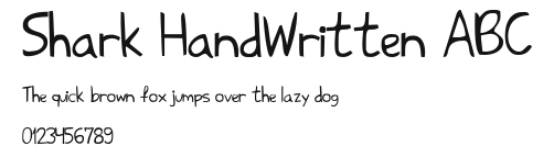 Shark HandWritten ABC Preview