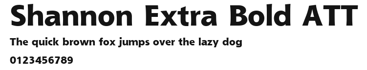 Shannon Extra Bold ATT Preview