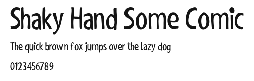 Shaky Hand Some Comic Preview