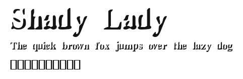 Shady Lady Preview