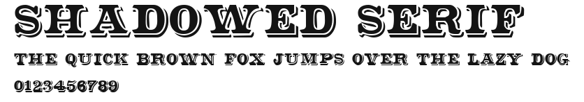 Shadowed Serif Preview
