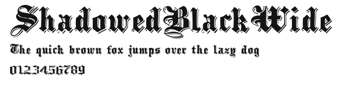 ShadowedBlackWide Preview