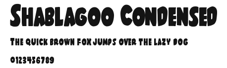 Shablagoo Condensed Preview