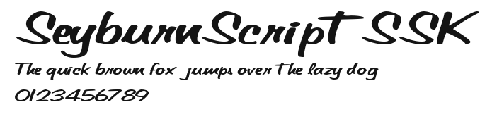 SeyburnScriptSSK Preview