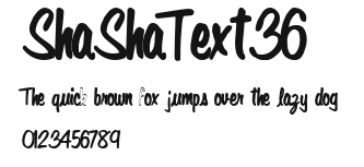 ShaShaText36 Preview