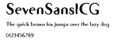 SevenSansICG Preview