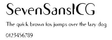 SevenSansICG Preview