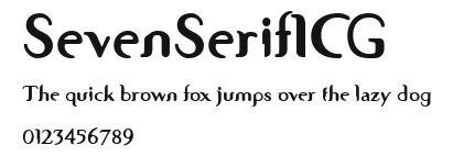 SevenSerifICG Preview