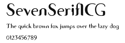 SevenSerifICG Preview