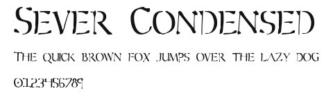 Sever Condensed Preview