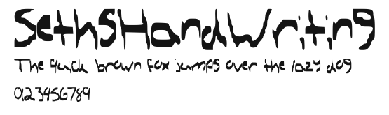 SethsHandWriting Preview