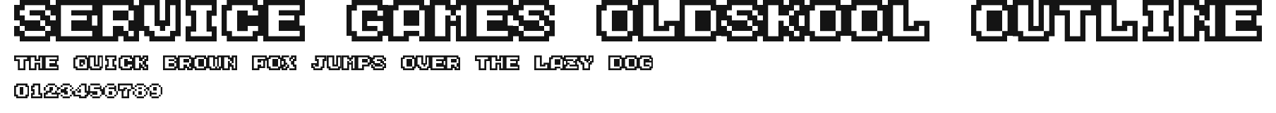 Service Games Oldskool Outline Preview