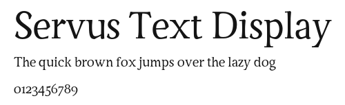 Servus Text Display Preview