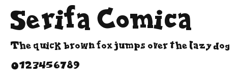 Serifa Comica Preview