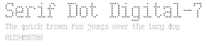 Serif Dot Digital-7 Preview