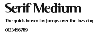 Serif Medium Preview