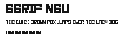 Serif Neu Preview