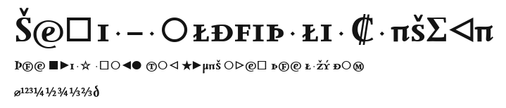 Seria-BoldItalicCapsExp Preview