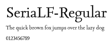 SeriaLF-Regular Preview