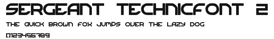 Sergeant TechnicFont 2 Preview