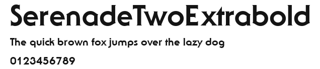 SerenadeTwoExtrabold Preview