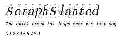 SeraphSlanted Preview