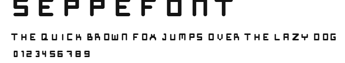 SeppeFont Preview