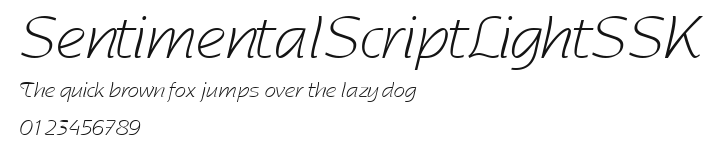SentimentalScriptLightSSK Preview